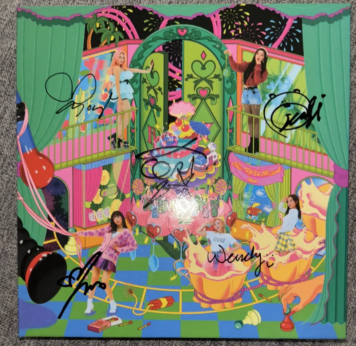 Red Velvet Psycho Autographed Sign Not for Sale Album, 5 Member Sign