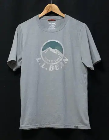 L.L.Bean 엘엘빈 라이트 그레이 티셔츠 산 로고