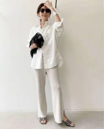 L'Appartement REMI RELIEF 샴브레이 셔츠