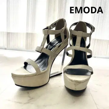 EMODA 스트랩 샌들 플랫폼 힐 L