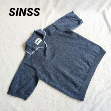 SINSS 신스 스티치 니트 피케 셔츠 반팔 M