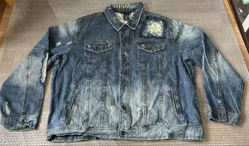 80~90년대 ROCAWEAR 로카웨어 데님 자켓 데님 자켓 데미지