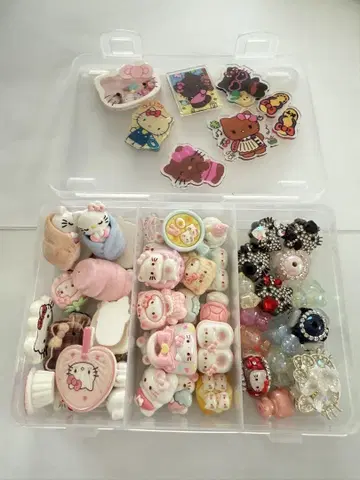 산리오 데코 부품 아크릴 비즈
