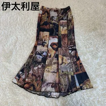 이타리야 동물 무늬 롱 스커트 9호 애니멀