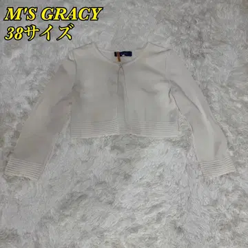 M'S GRACY 엠즈 그레이시 가디건 볼레로 화이트 38 사이즈