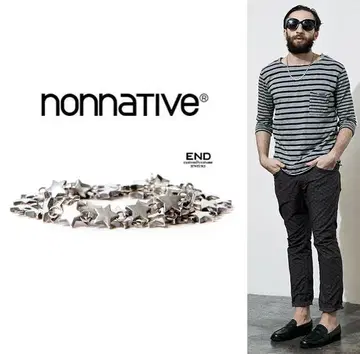 새상품 nonnative 별 모양 실버 목걸이 스타 팔찌