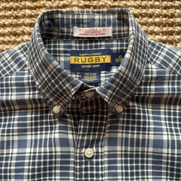Rugby Ralph Lauren 마드라스 반팔 셔츠 XS 사이즈
