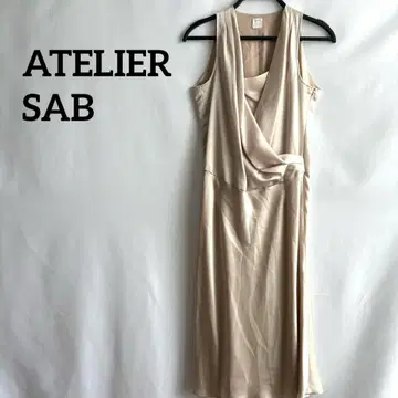 ATELIER SAB 롱 드레스 원피스 핑크 슬리브리스 고급스러움 파티