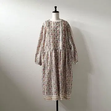 PINK HOUSE 핑크하우스 플라워 프린트 롱 원피스