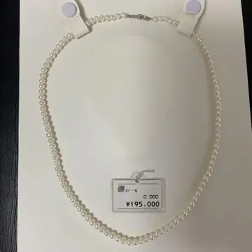 천연 펄 플라티나 목걸이