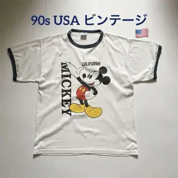 90s Velva Sheen 미키마우스 티셔츠 링거 USA 레어