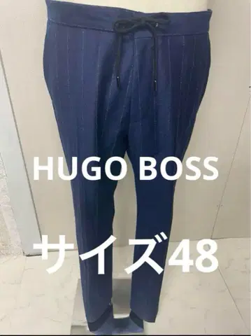 휴고보스 HUGO BOSS 네이비 스트라이프 울 팬츠 사이즈 48
