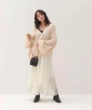 무게트 불규칙 헤 글로스 스커트