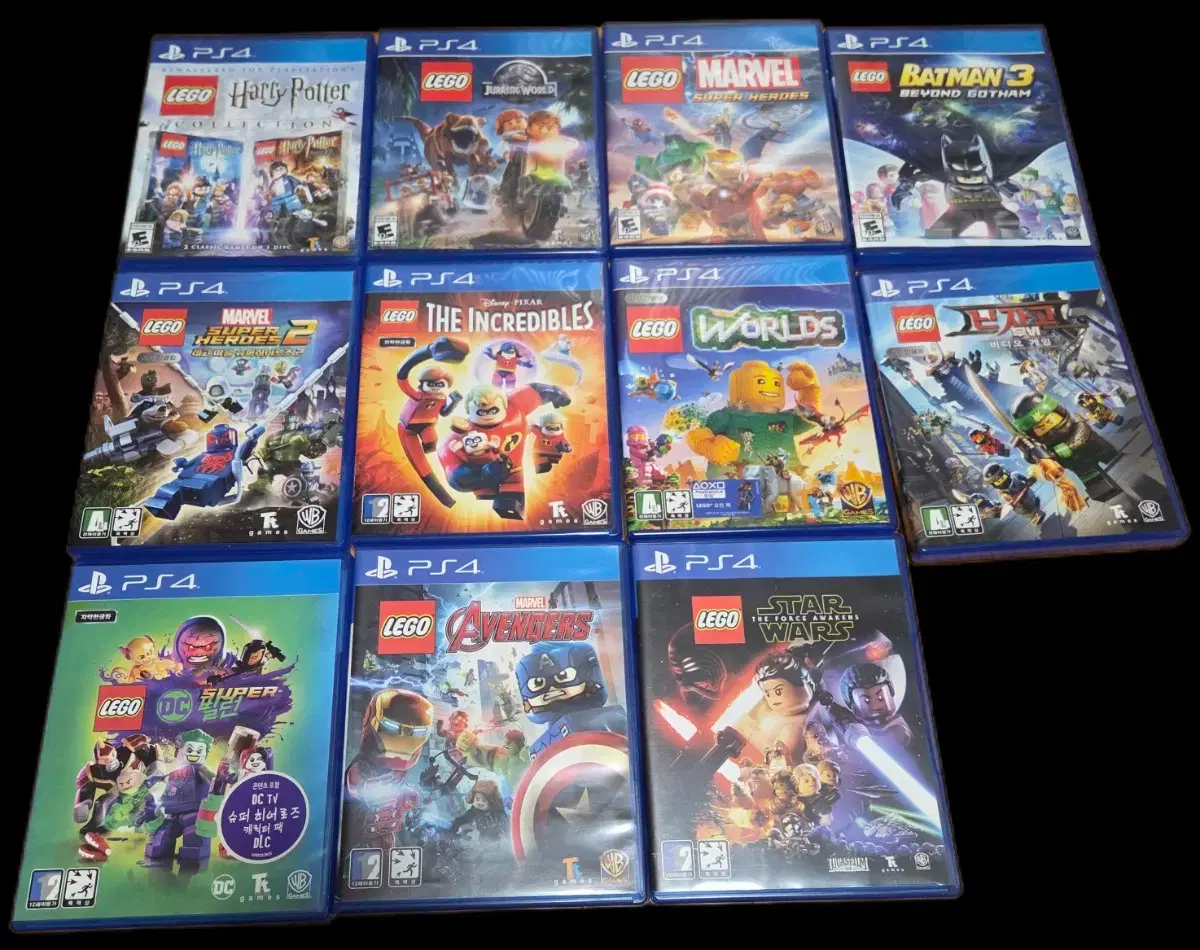 PS4 Lego Series (Avengers, Star Wars, Superhero, Ninja, Incredibles