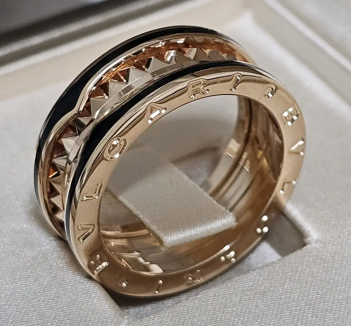 (Full Set) Bvlgari B.zero1 Rock Band 2-Band Ring 58, Korean Size 18