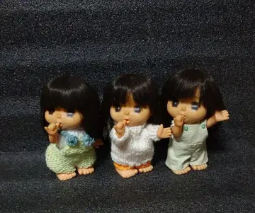 인형 세키구치 3개 세트 쇼와 레트로