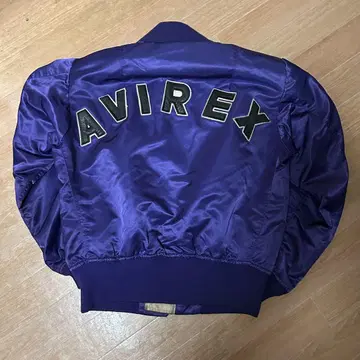 레어 80년대 USA제 AVIREX MA-1 플라이트 자켓 퍼플 S