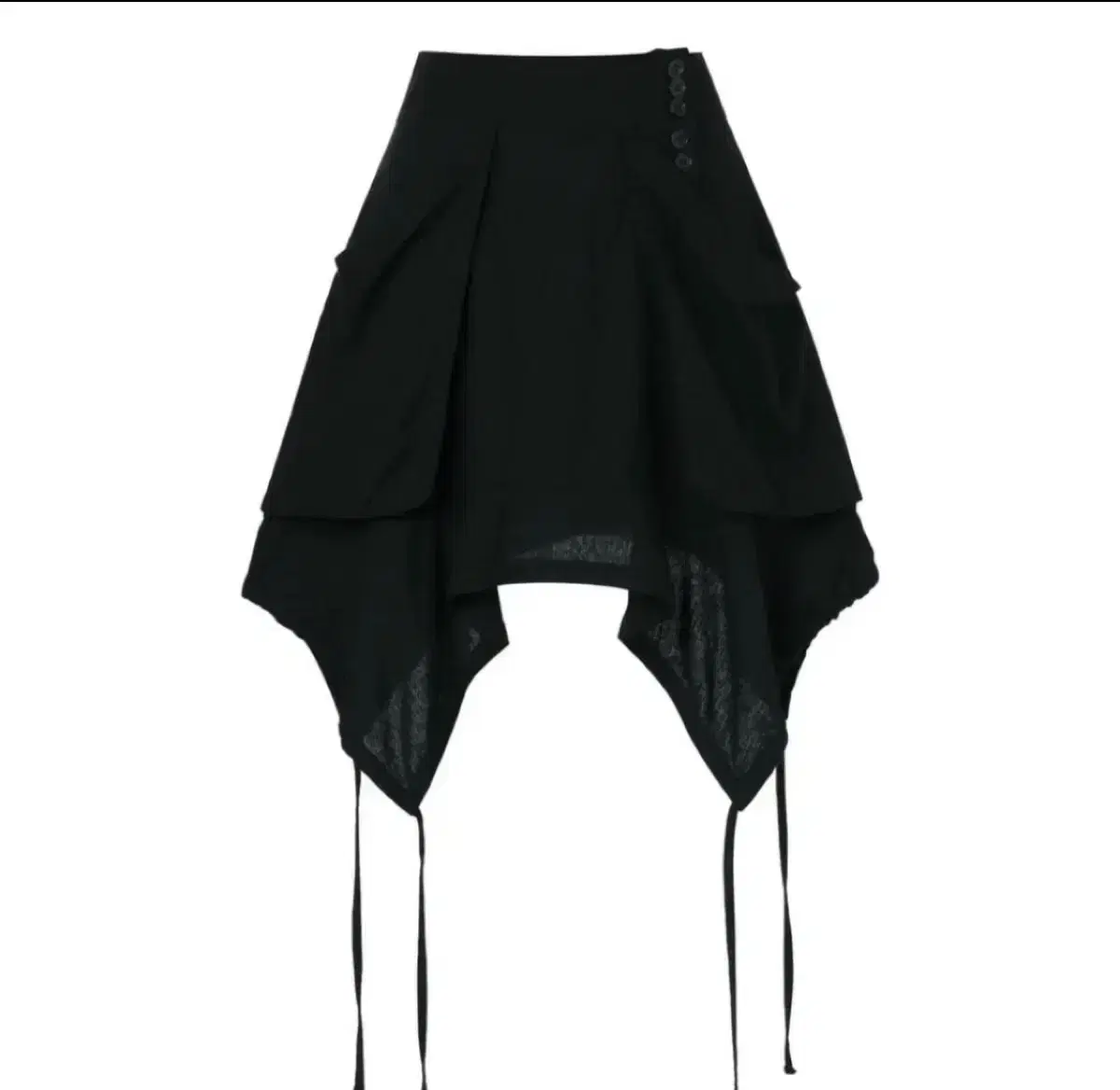Coyseio FAIRY STRING SKIRT BLACK