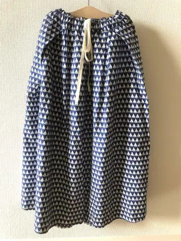 익명 배송 마린프랑세즈 스커트 요트 패턴 네이비 블루