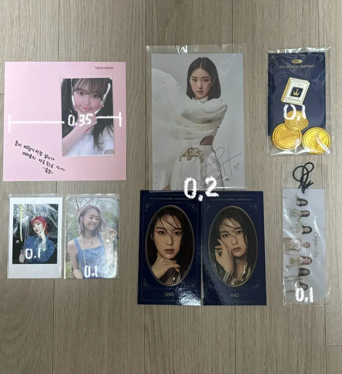 Oh My Girl Seunghee Jiho season's greetings poca