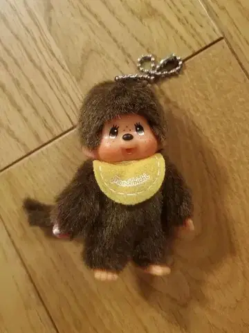 세키구치 몬치치 봉제 인형 키체인 키링 에이프런 노랑