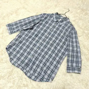 GAP 갭 긴팔 셔츠 XL 사이즈 파랑 블루 체크 빅 실루엣