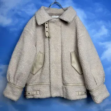마우지 moussy 문 코트 (S) 자켓 모후모후 베이지