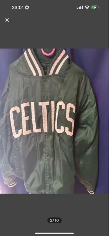 BOSTONCELTICS 바시티 자켓 그린 보스턴 셀틱스