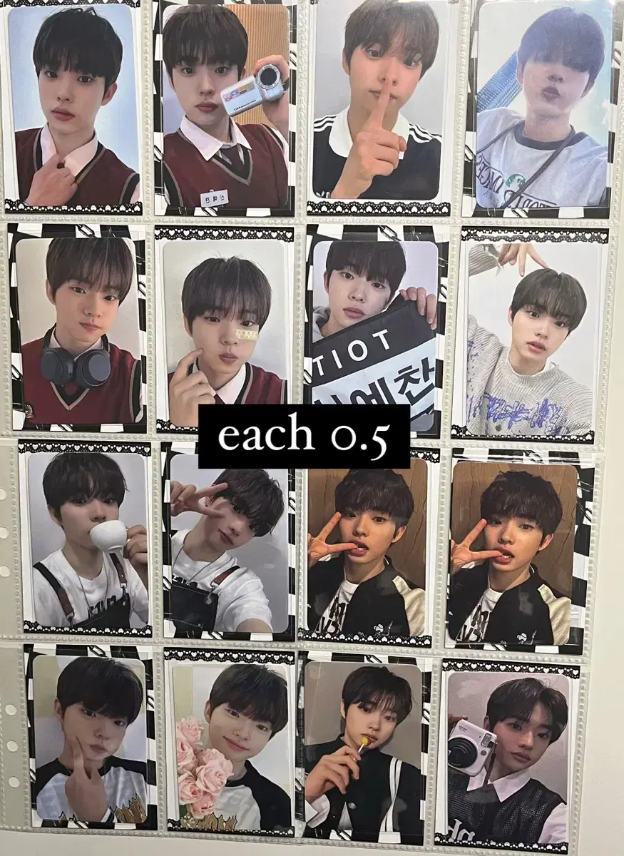 tiot shin yechan unreleased photocard kim minseong keum junhyun hong keonhee choi woojin poca wts
