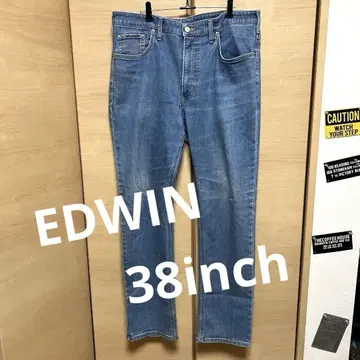 EDWIN 403 블랙 택 스트레치 소재 38인치