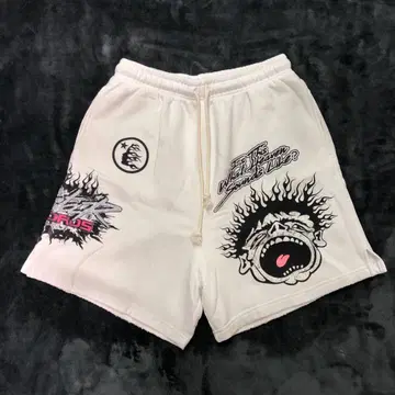 미사용 새상품 Hellstar Records Shorts 하프 팬츠
