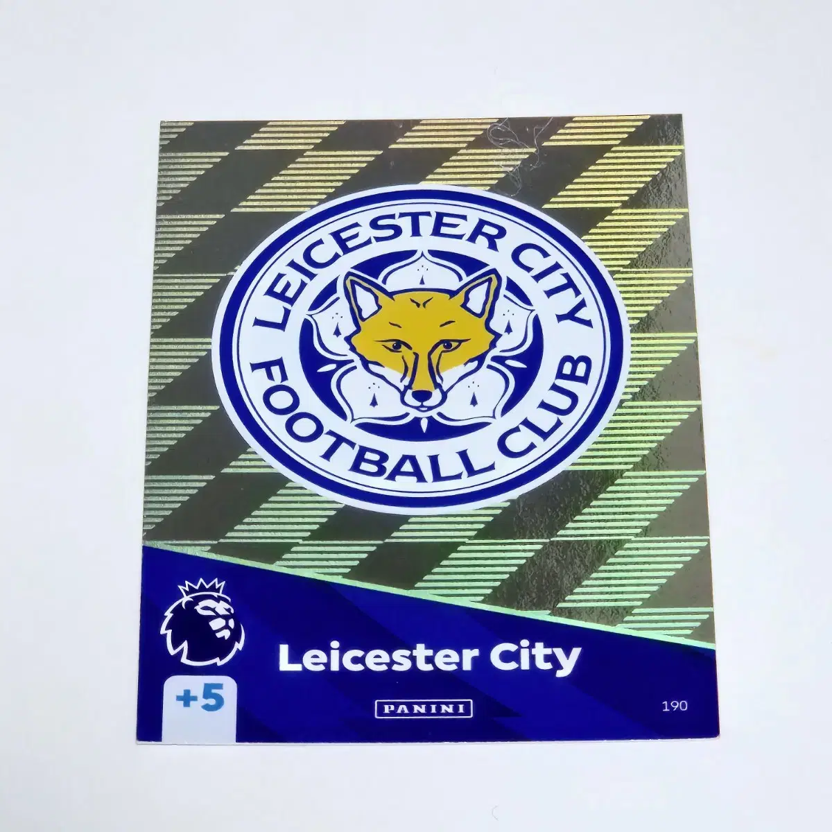 EPL 2025 아드레날린 축구카드 파니니 레스터시티 로고