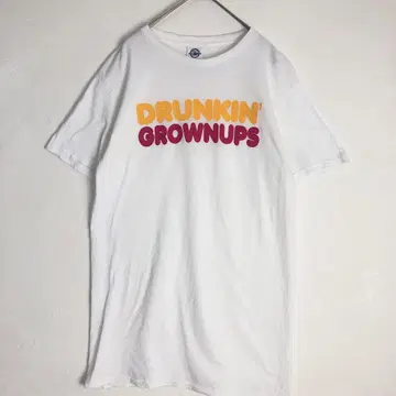 3299 DRUNKIN' GROWNUPS 던킨 도넛 기업 티셔츠