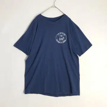 2951 90s USA PNB 싱글 스티치 Hanes 티셔츠 네이비
