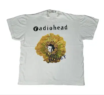 11334 Radiohead 락 티셔츠 밴딩 티셔츠 반팔 양면 프린트 L