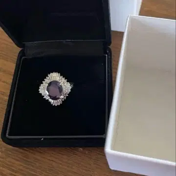 사파이어 다이아몬드 반지 0.30ct 플라티나 P900 새상품급 10호