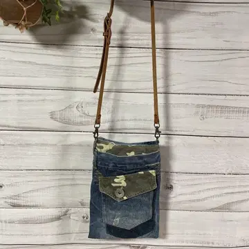 데님 리메이크 카모플라쥬 스마트폰 숄더백 사코슈 bag-0003
