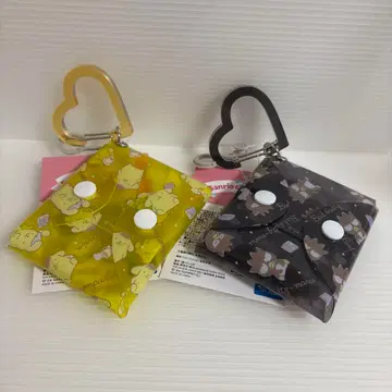 시마무라 폼폼푸딩 바츠마루 카라비너 파우치 케이스