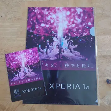 사쿠라자카46 XPERIA 1 VI 클리어 파일과 엽서 세트