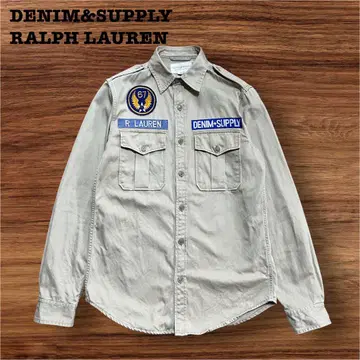 DENIM&SUPPLY RALPH LAUREN 밀리터리 셔츠 베이지 S