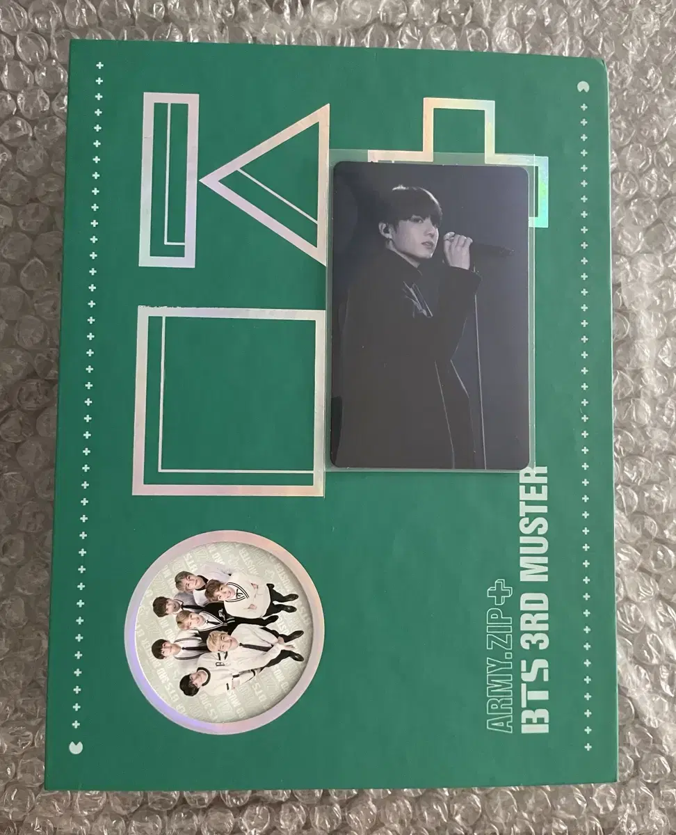 BTS 머스터3기DVD +정국포카 full box
