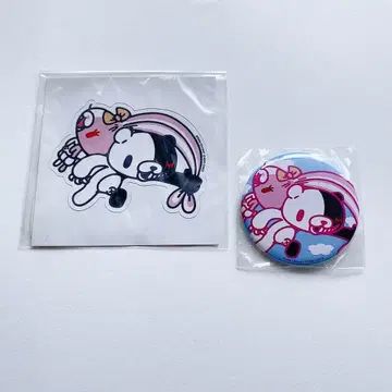 단간론파 모리 척 콜라보 스티커 캔뱃지