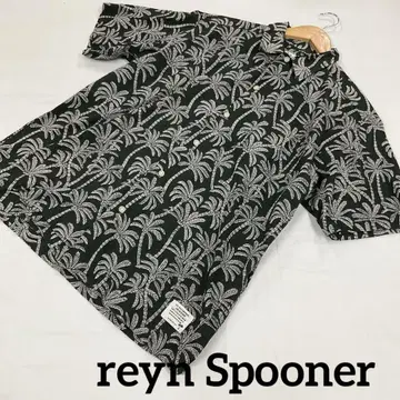 reyn Spooner 알로하 셔츠 반팔 셔츠 야자수 4 #857