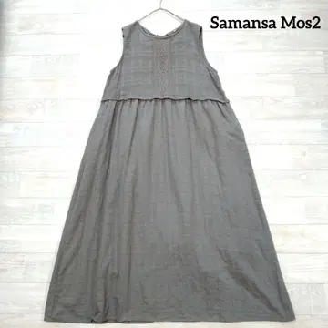 Samansa Mos2 사만사 모스모스 레이스 슬리브리스 원피스 F