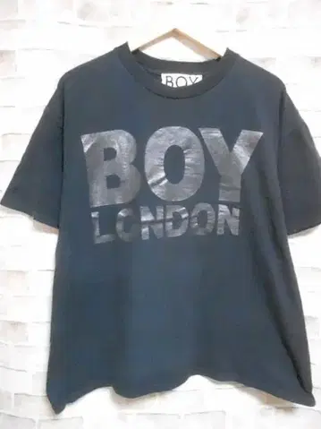 BOY LONDON 보이 런던 90s 티셔츠 소매 싱글 밑단 더블