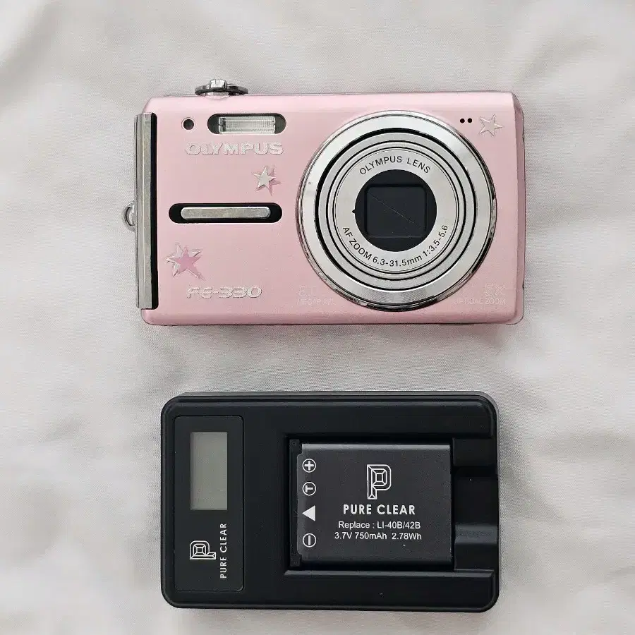 OLYMPUS FE-330 デジタルカメラ　ピンク　オールドコンデジ OLYMPUS FE-330 デジタルカメラ ピンク オールドコンデジ Example O