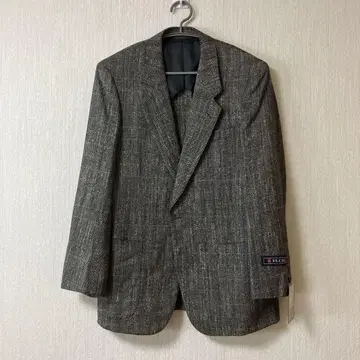 미사용 새상품 ELCID 그레이 계열 헤링본 테일러드 자켓