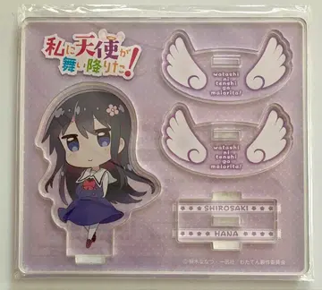 천사가 내려왔어요! 와타텐 유라유라 천사 아크릴 스탠드 흰 꽃