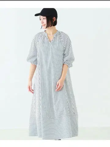런던 스트라이프 원피스 B:MING by BEAMS 새상품