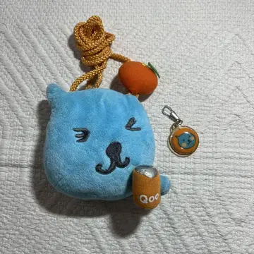 Qoo 봉제 인형 숄더 파우치 가마구치 레어 레트로 코카콜라